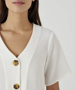 Button-front Blouse -Damart shop 64161 01030 D 3 HD 3
