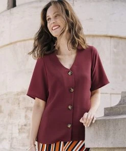 Button-front Blouse -Damart shop 64161 20684 F 1 HD 3