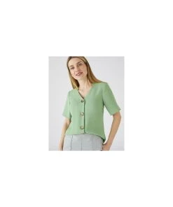 Button-front Blouse -Damart shop 64161 21957 D 1 HD 3