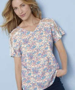 Printed Blouse -Damart shop 64910 22763 F 1 HD 3