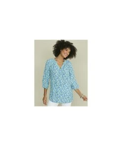 Printed Blouse -Damart shop 64914 22771 F 1 HD 3