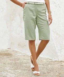 Linen Blend Shorts -Damart shop 65048 21687 F 1 HD 3