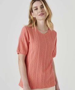 Macramé Detail T-shirt 27 Macramé Detail T-shirt -Damart shop 66370 20240 D 1 HD 3