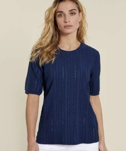 Macramé Detail T-shirt 31 Macramé Detail T-shirt -Damart shop 66370 20793 D 1 HD 3