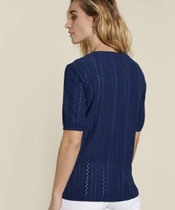 Macramé Detail T-shirt 32 Macramé Detail T-shirt -Damart shop 66370 20793 D 2 HD 3