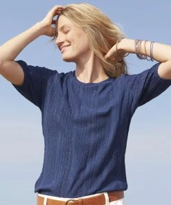 Macramé Detail T-shirt 30 Macramé Detail T-shirt -Damart shop 66370 20793 F 1 HD 3