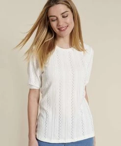 Macramé Detail T-shirt 24 Macramé Detail T-shirt -Damart shop 66370 21036 D 1 HD 3