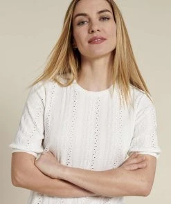 Macramé Detail T-shirt 26 Macramé Detail T-shirt -Damart shop 66370 21036 D 3 HD 3