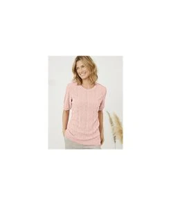 Macramé Detail T-shirt 38 Macramé Detail T-shirt -Damart shop 66370 21382 F 1 HD 3