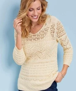 Pointelle Jumper 12 Pointelle Jumper -Damart shop 66872 21033 D 3 HD 3