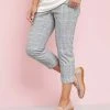 Check Crop Trousers -Damart shop 67442 22955 F 1 HD 3