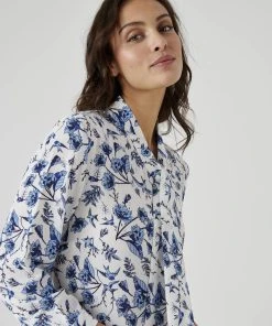 Tie Neck Print Blouse 15 Tie Neck Print Blouse -Damart shop 67949 23920 D 3 HD 3