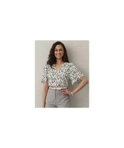 Printed Blouse 18 Printed Blouse -Damart shop 68536 24734 F 1 HD 3