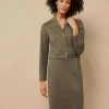 Khaki Jersey Dress
