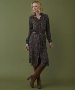 Frill Neck Shirt Dress 7 Frill Neck Shirt Dress -Damart shop 68843 23239 D 1 HD 3