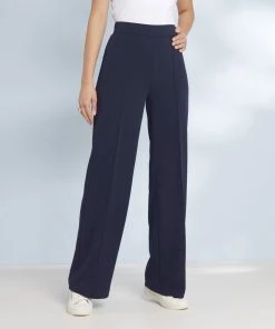 Wide-Leg Trousers -Damart shop 69240 20793 F 1 HD 3