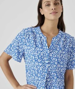 Fluted Sleeve Blouse -Damart shop 70037 24066 D 3 HD 3