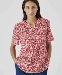 Fluted Sleeve Blouse -Damart shop 70037 24067 D 1 HD 3