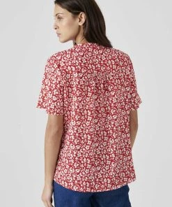 Fluted Sleeve Blouse -Damart shop 70037 24067 D 2 HD 3