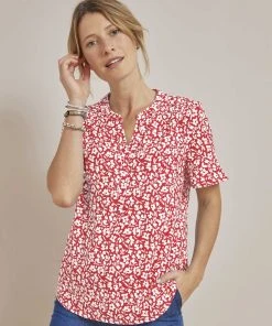 Fluted Sleeve Blouse -Damart shop 70037 24067 F 1 HD 3