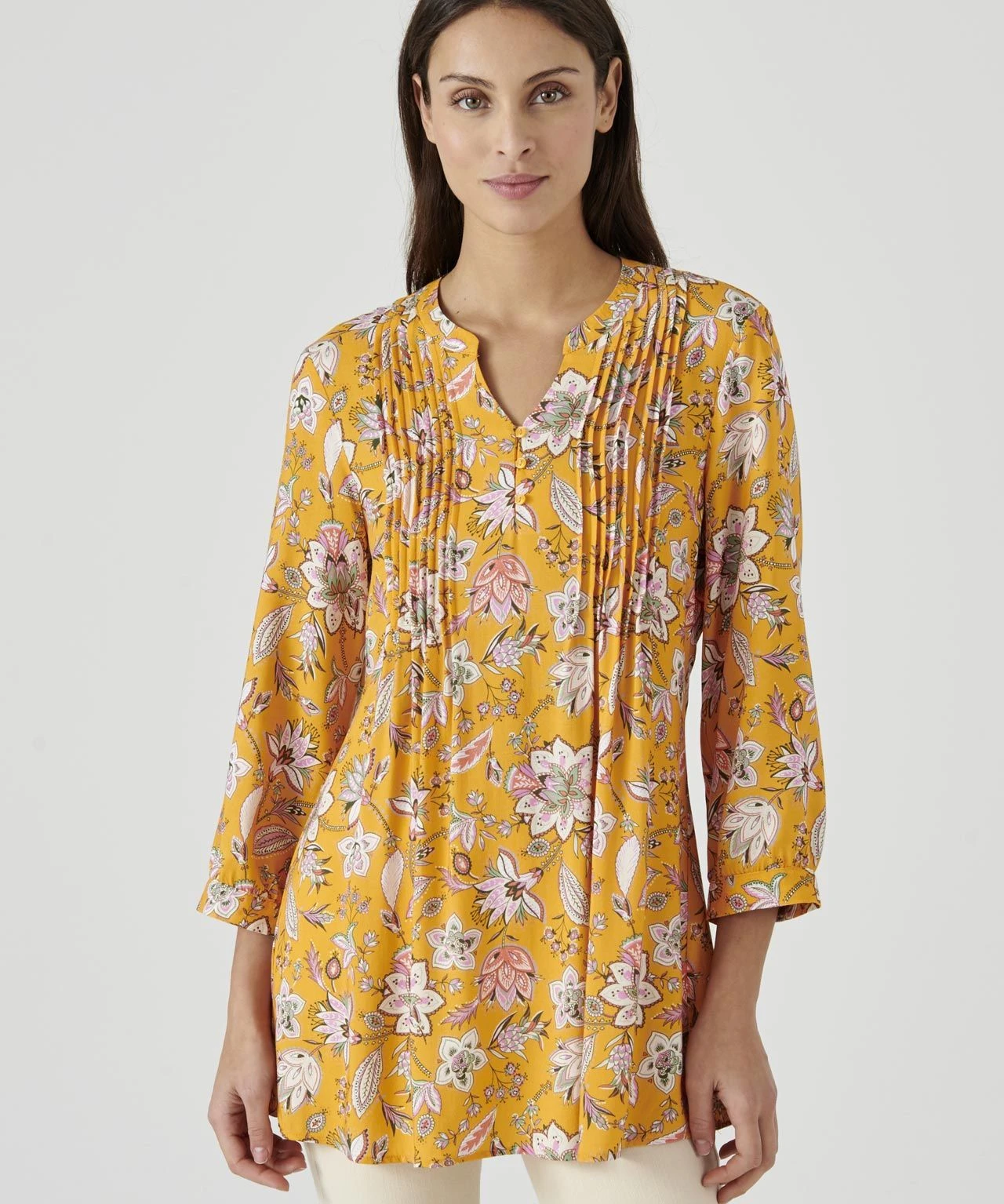 Yellow Floral Blouse 4 Yellow Floral Blouse - Image 2