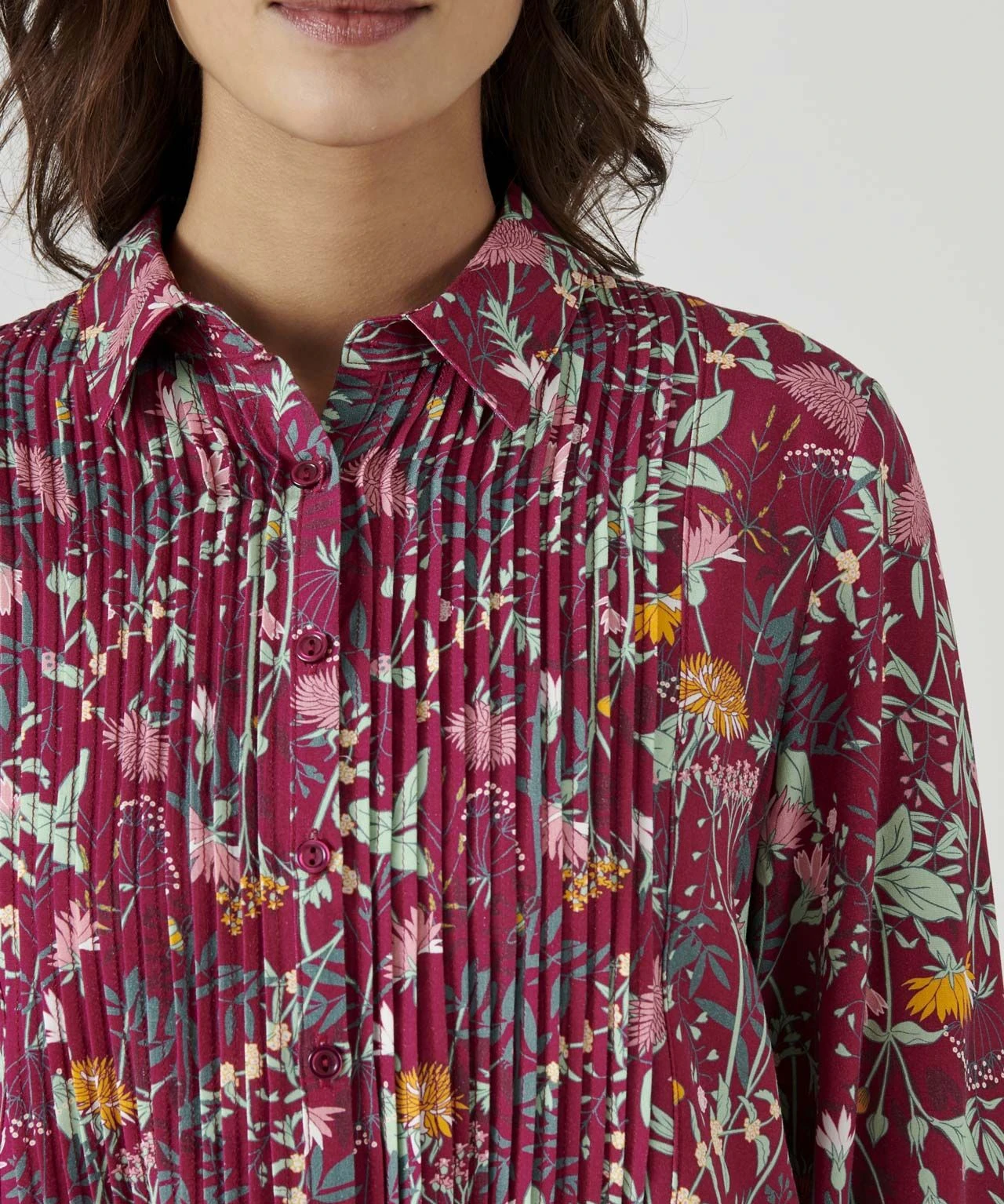 Blue Floral Print Dress 4 Blue Floral Print Dress - Image 2