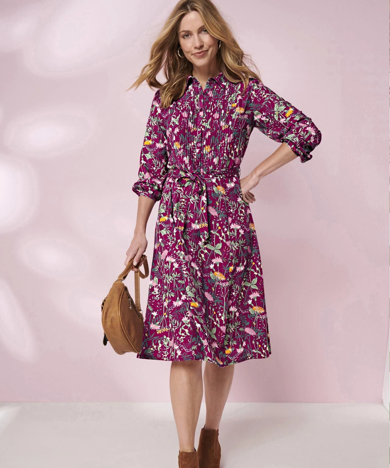 Blue Floral Print Dress 3 Blue Floral Print Dress