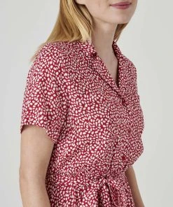 Button-through Print Dress -Damart shop 70820 23996 D 3 HD 3