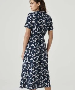 Button-through Print Dress -Damart shop 70820 24030 D 2 HD 3