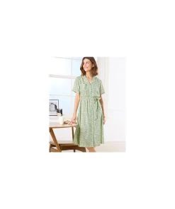 Button-through Print Dress -Damart shop 70820 25318 F 1 HD 3