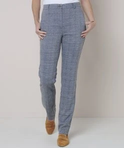 Check Knitted Trousers