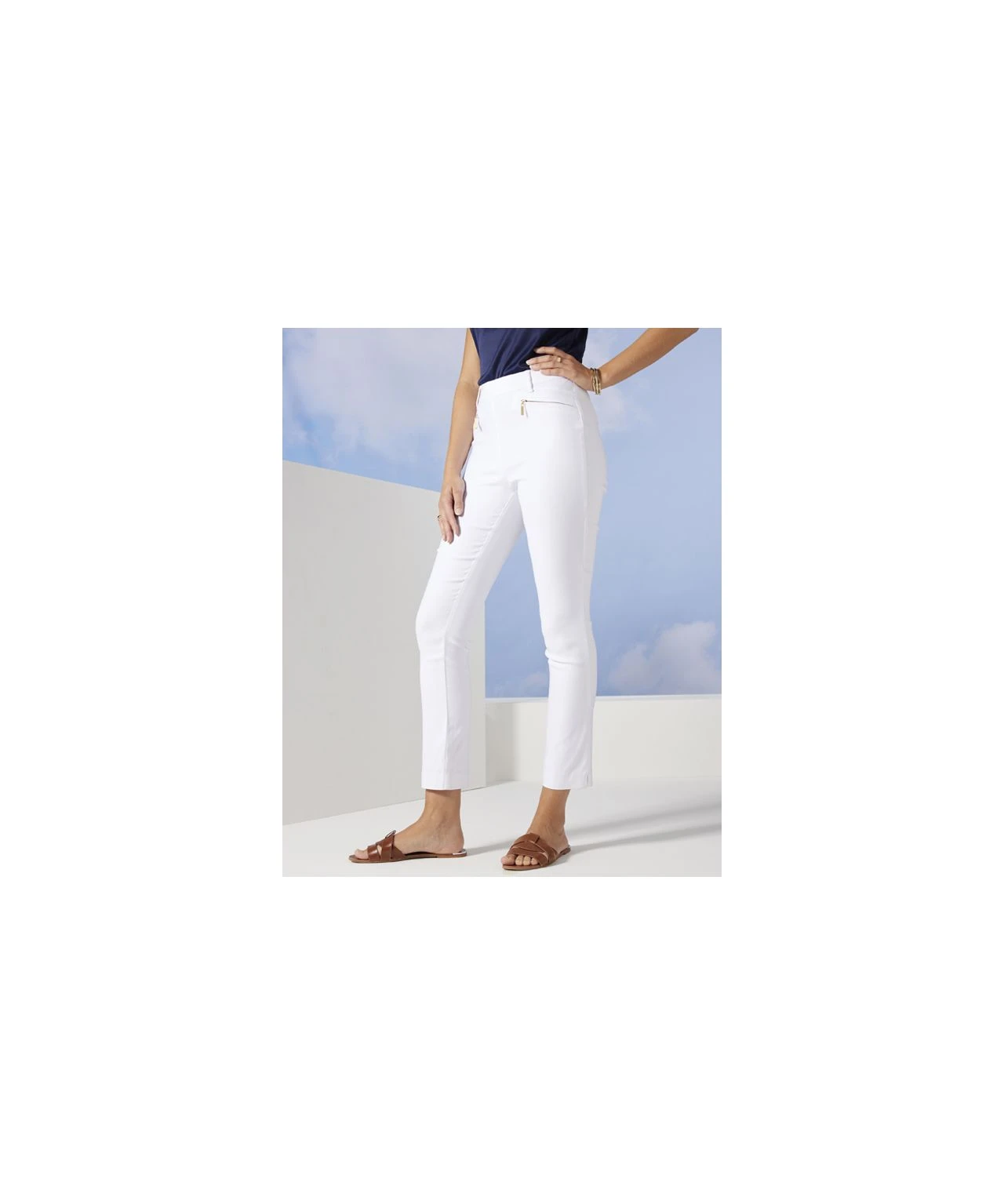 White Bengaline Trousers 6 White Bengaline Trousers - Image 4