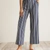 Jersey Striped Crop Trousers 1 Jersey Striped Crop Trousers -Damart shop 71020 24013 F 1 HD 3