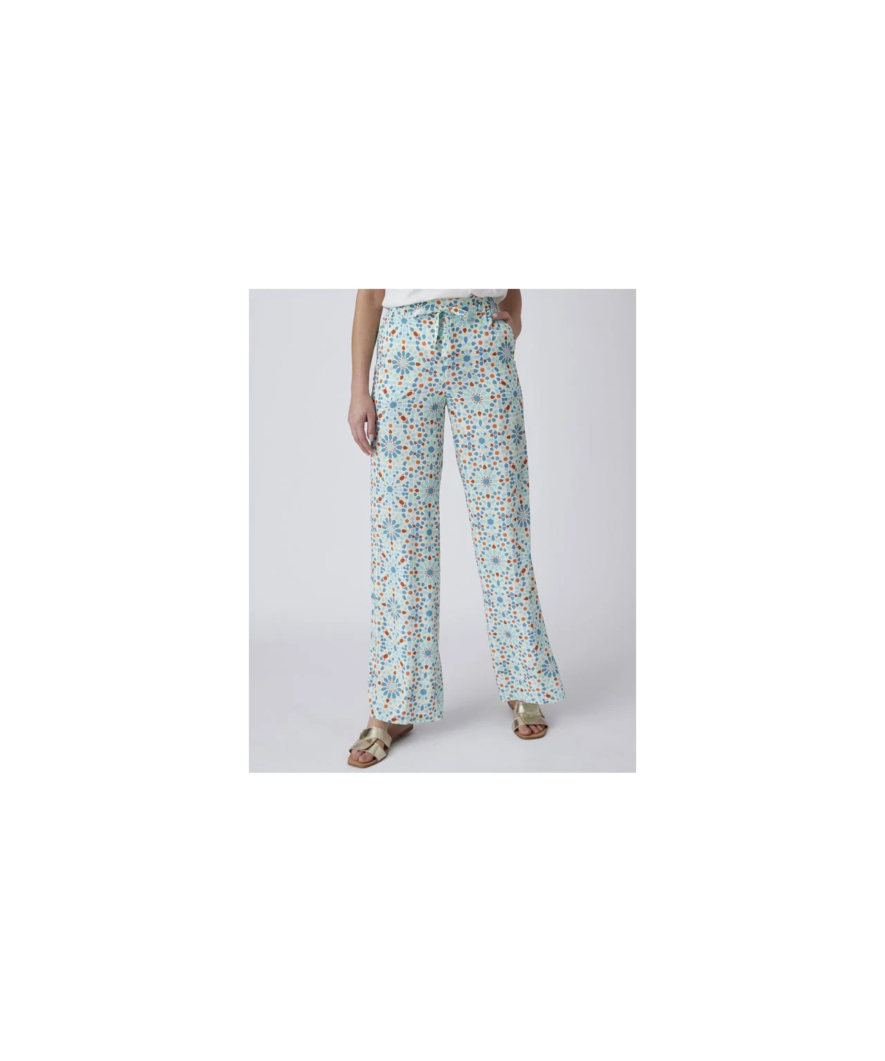 Patterned Palazzo Trousers 5 Patterned Palazzo Trousers - Image 3