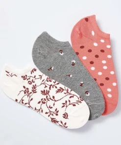 Pack Of 3 Fancy Sneaker Socks