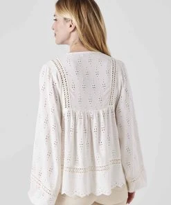 Broderie Anglais Blouse -Damart shop 71694 21070 D 2 HD 3