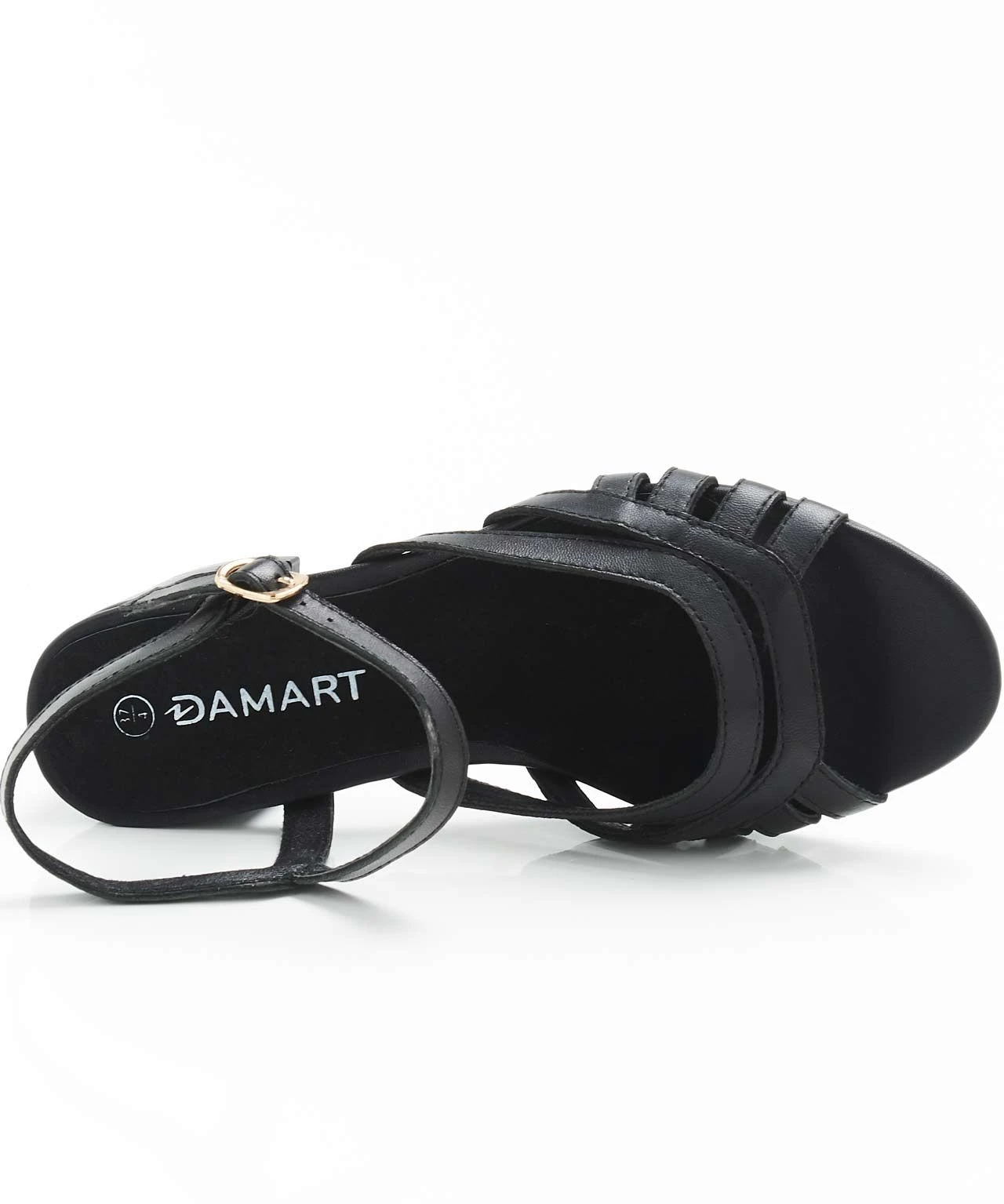 Strappy Heeled Leather Sandal 8 Strappy Heeled Leather Sandal - Image 6