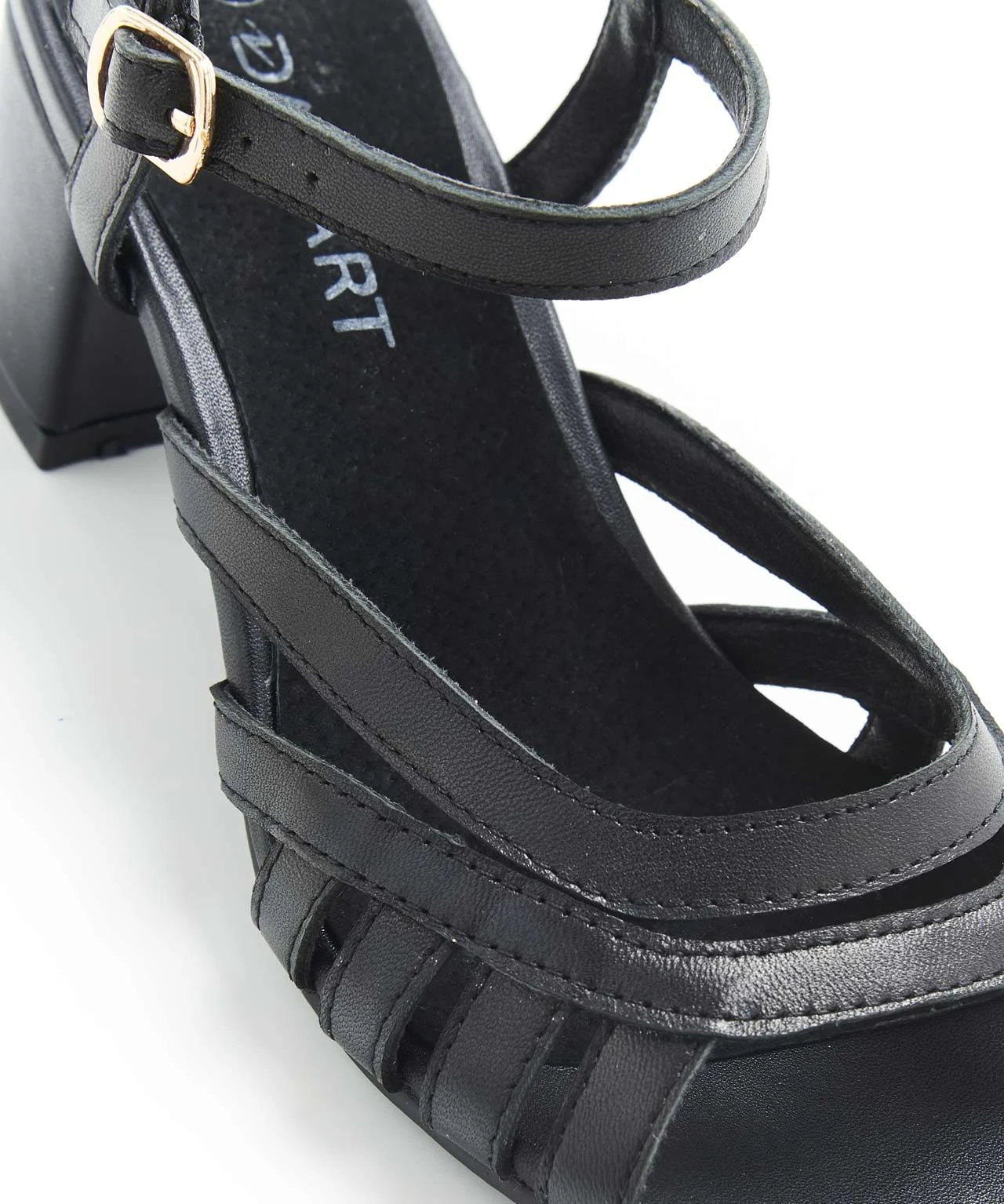 Strappy Heeled Leather Sandal 10 Strappy Heeled Leather Sandal - Image 8