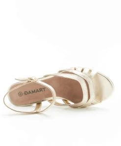 Strappy Heeled Leather Sandal 12 Strappy Heeled Leather Sandal -Damart shop 71761 21531 D 1 HD 3