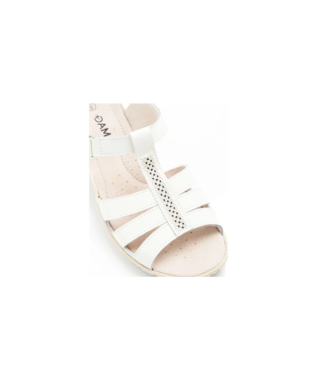 Touch Fasten Wedge Leather Sandal 9 Touch Fasten Wedge Leather Sandal - Image 7