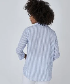 Stripe Blouse -Damart shop 71821 24037 D 2 HD 3