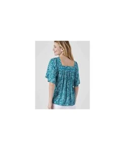 Printed Blouse -Damart shop 71999 24345 D 2 HD 3