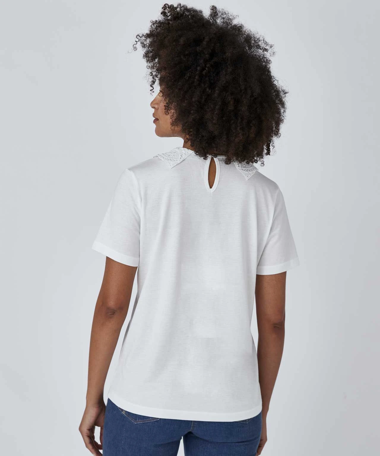 Collar Detail T-shirt 7 Collar Detail T-shirt - Image 5