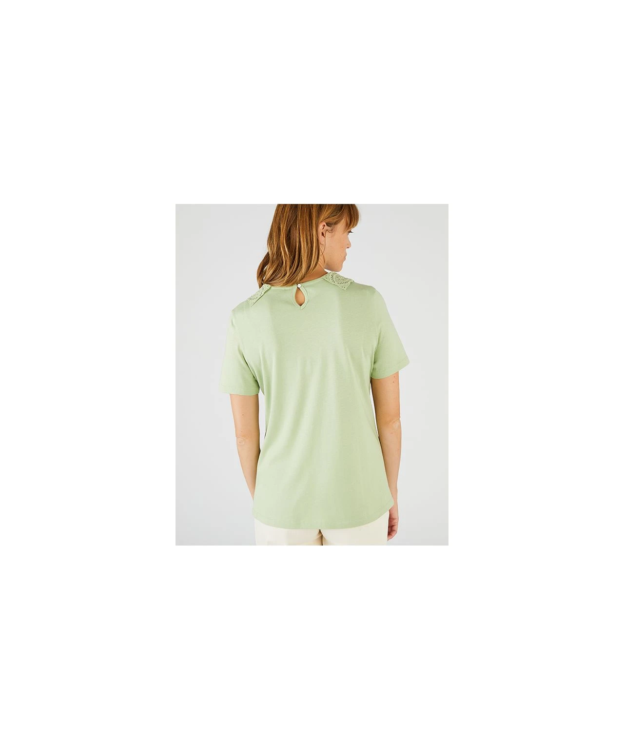 Collar Detail T-shirt 9 Collar Detail T-shirt - Image 7