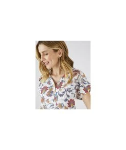 Printed Blouse -Damart shop 73138 24414 D 2 HD 3