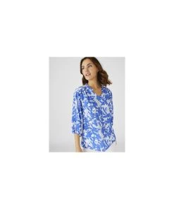 Blue Floral Blouse -Damart shop 73151 24369 D 1 HD 3