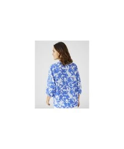 Blue Floral Blouse -Damart shop 73151 24369 D 2 HD 3