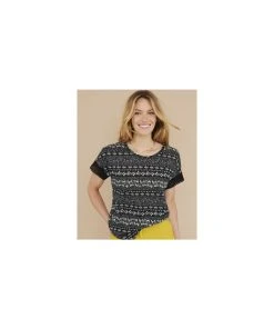 Linen Rich T-shirt 11 Linen Rich T-shirt -Damart shop 73250 24368 F 1 HD 3