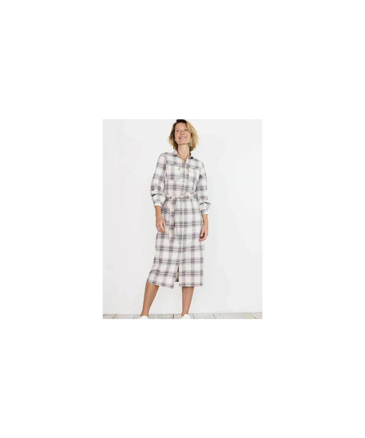 Check Shirt Style Dress 3 Check Shirt Style Dress