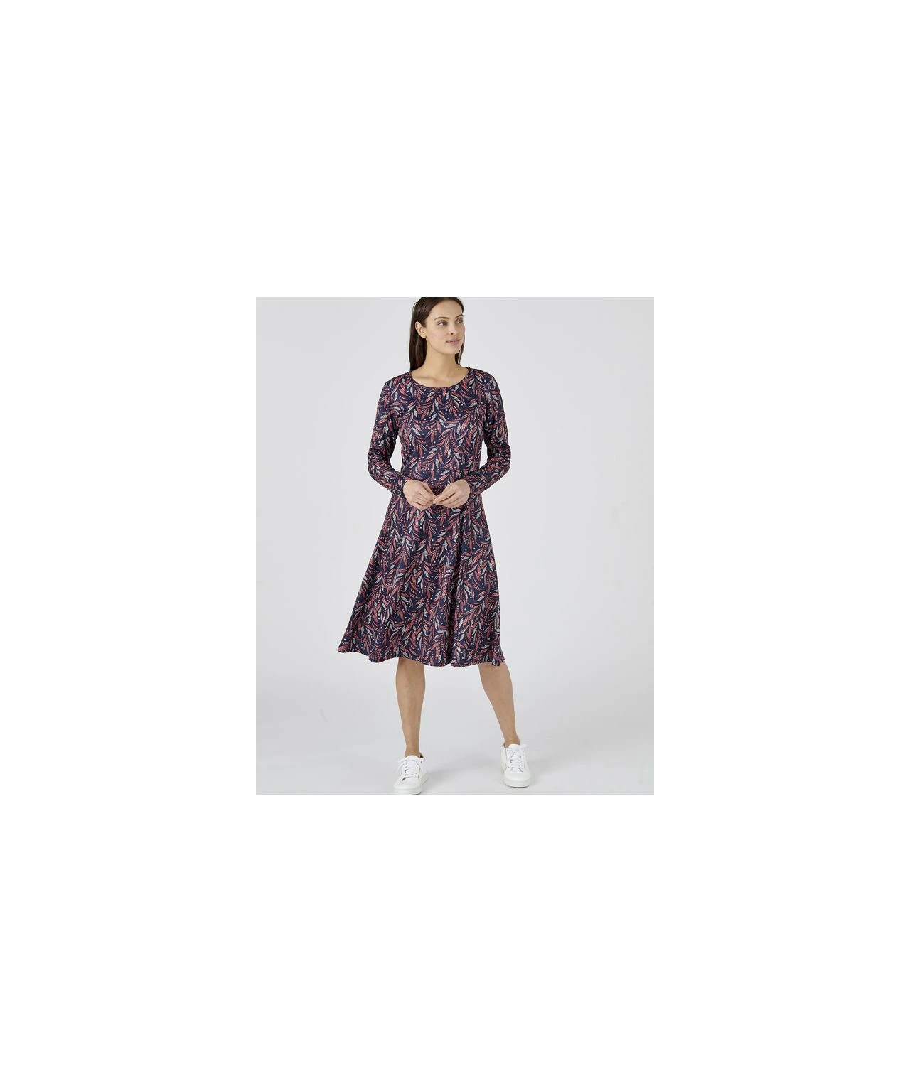 Navy Fit & Flare Dress 4 Navy Fit & Flare Dress - Image 2